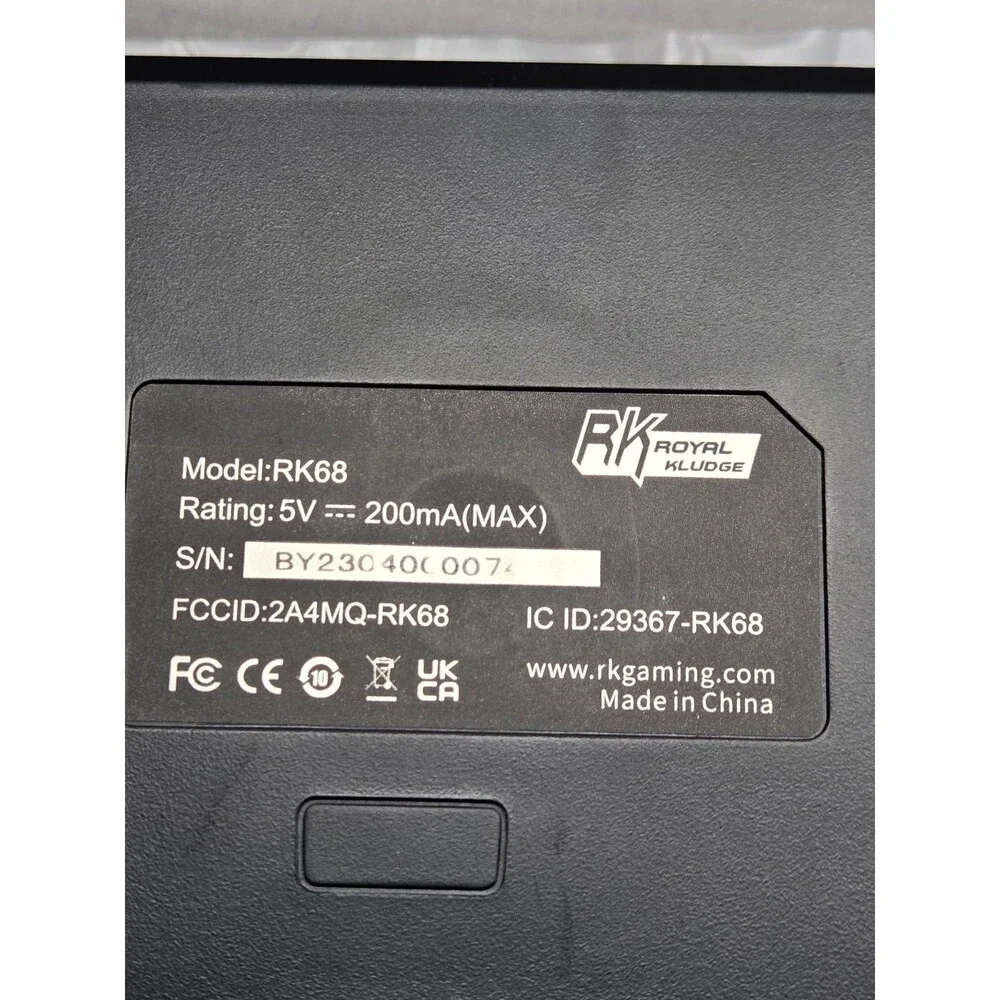 Mechanical Gaming Wireless Keyboard Royal Kludge RK61 Red Switch Hot-Swap